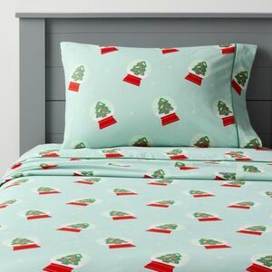 Full Festive Snow Globe Kids Sheet Set Pillowfort Cotton Bedding